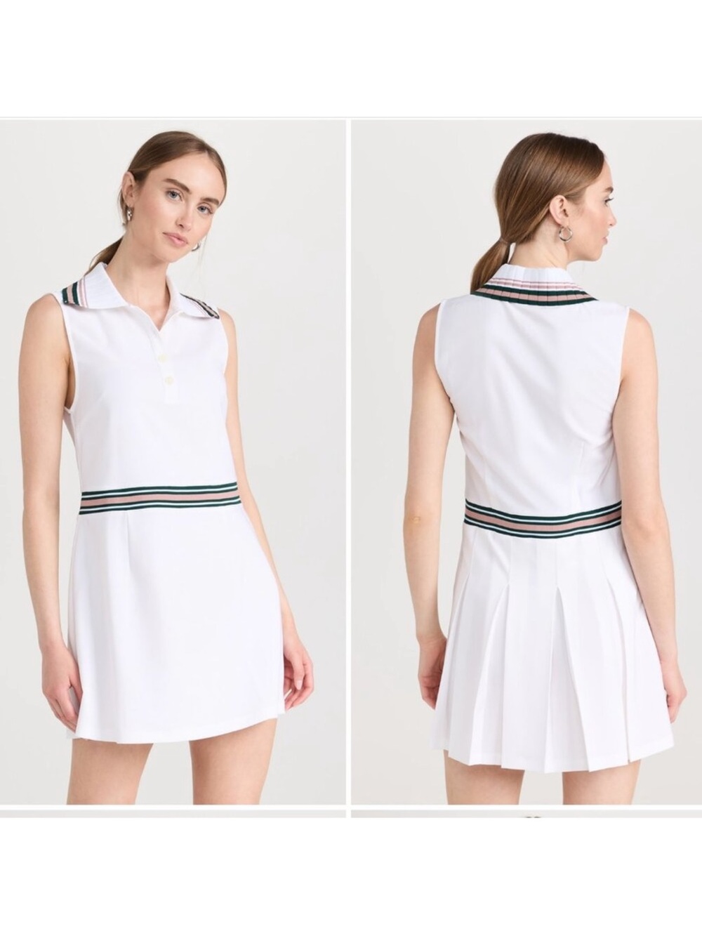 VARLEY Easton Court Dress Size Small White Women Tennis Golf Stretch Lightweight